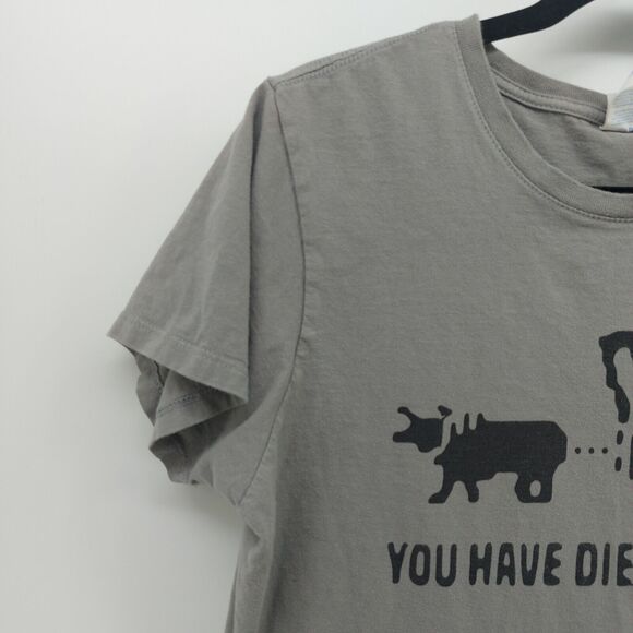 Port & Company You Have Died of Burpees Gray T-shirt Short L - Picture 3 of 12